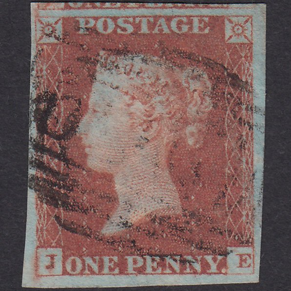 GB QV 1841 1d Red-Brown Plate 81 SG8-B1(1) JE FU 4 Margins