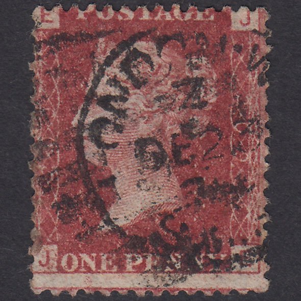 GB QV 1864 1d Lake-Red Plate 209 SG44-G1(2) JE GU London CDS