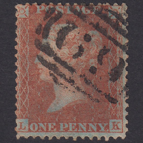 GB QV 1856 1d Plate 36 SG29-C8(1) LK FU Bicester 69 Experimental Blueing
