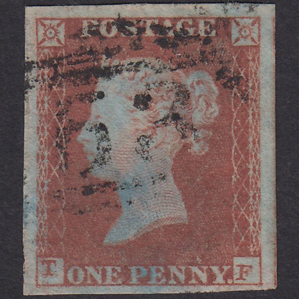 GB QV 1841 1d Plate 97 SG8-B1(1) TF FU 4 Good To Huge Margins Bath 53