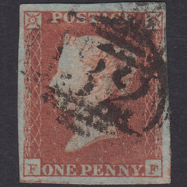 GB QV 1841 1d Plate 94 SG8-B1(1) FF FU 4 Good Margins Brighton 132