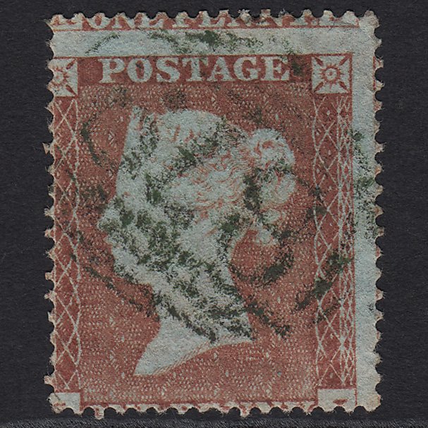 GB QV 1854 1d Red-brown (Plate 172) SG17-C1(1) SJ GU Green Wigton 879