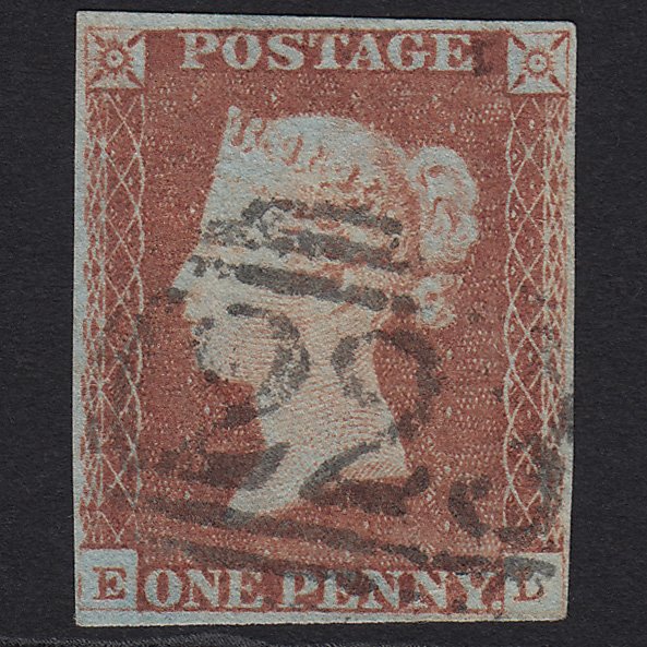 GB QV 1841 1d Red-brown (Plate 73) SG8-B1(1) EL GU Coventry 223 4M Imperf