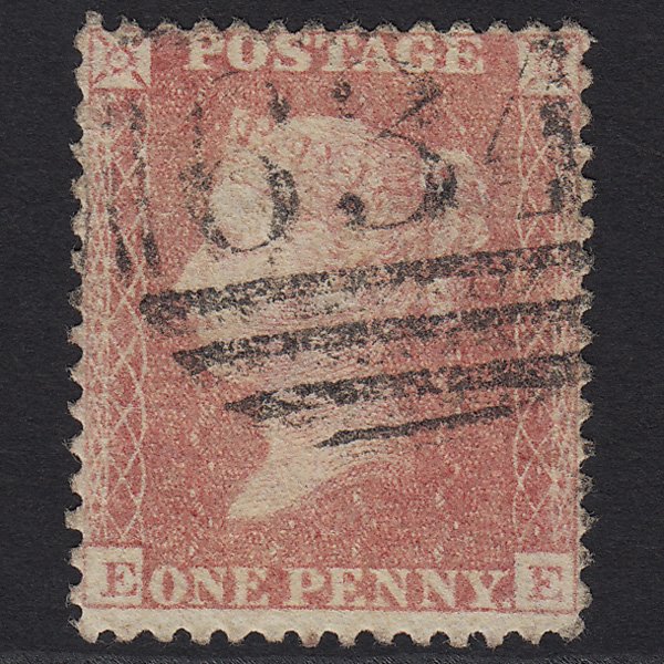 GB QV 1857 1d Pale Rose (Plate 56) SG39-C10(3) EE GU Ramsgate 634