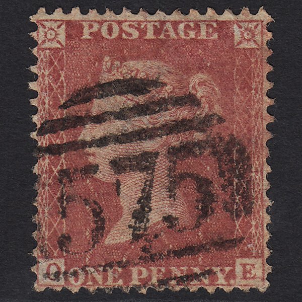 GB QV 1857 1d Rose-red (Plate 48) SG40-C10(1) OE GU Norwich 575