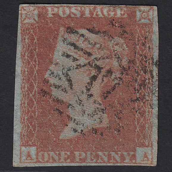 GB QV 1841 1d (Plate 100) SG8-B1(1) AA GU Missing Imprimatur 4M Imperf
