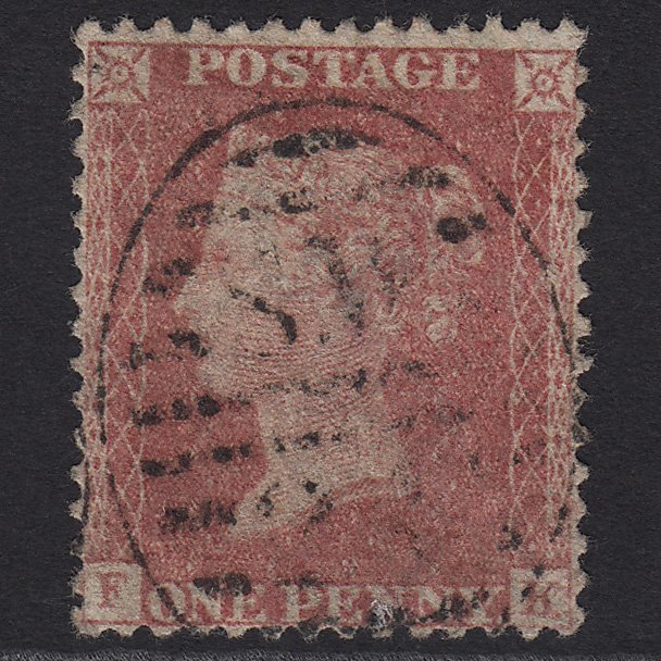 GB QV 1857 1d Rose-red (Plate 55) SG40-C10(1) FK GU in London
