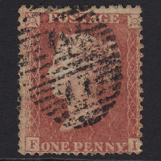 GB QV 1857 1d Rose-red (Plate 59) SG40-C10(1) FI GU in London
