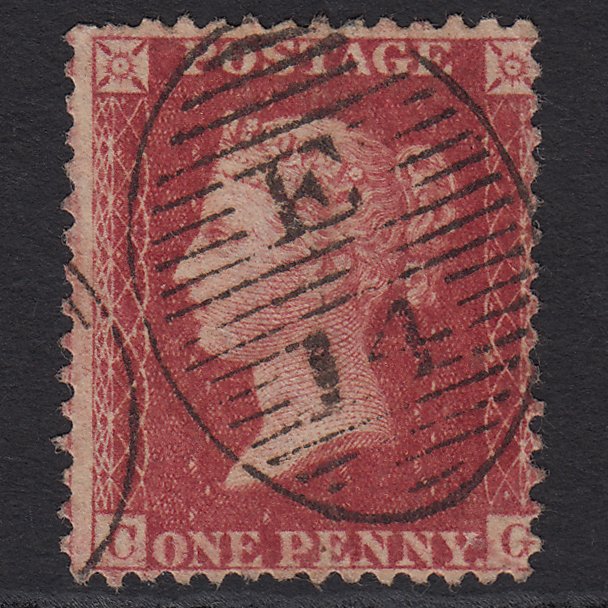 GB QV 1857 1d Rose-red (Plate 43) SG40-C10(1) CG FU London D&S E14