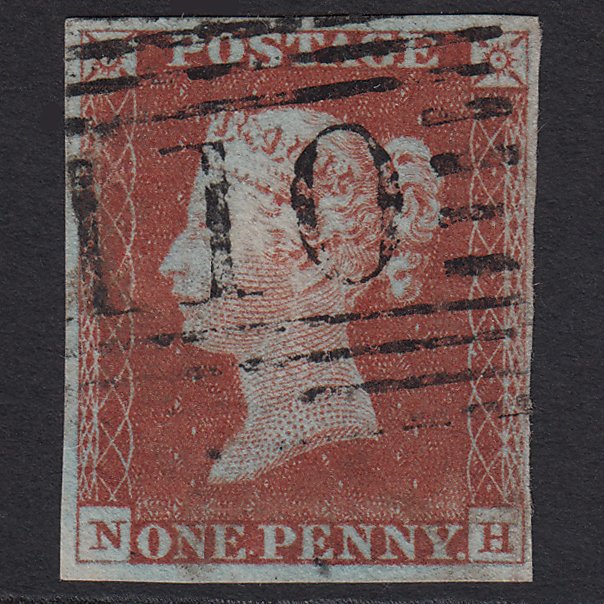 GB QV 1841 1d Red-brown (Plate 56) SG8-B1(1) NH FU 4M Imperf Dumbarton 110