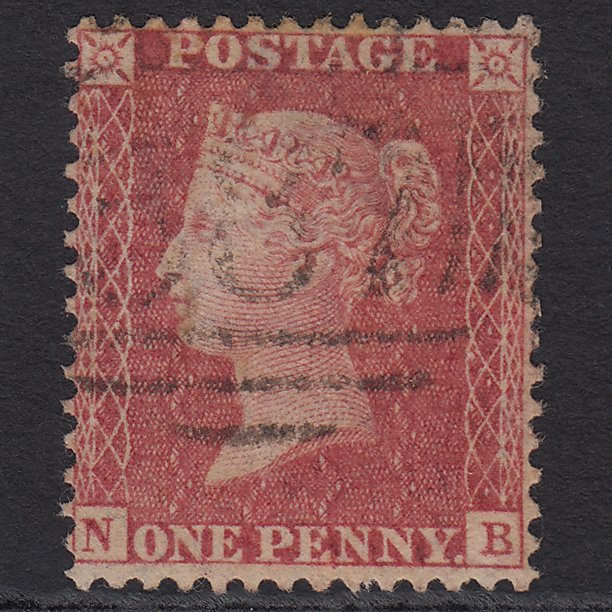 GB QV 1857 1d Rose-red (Plate 42) SG40-C10(1) NB GU Light Cancel