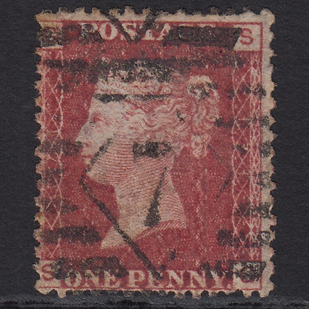 GB QV 1864 1d Lake-red (Plate 171) SG44-G1(2) SG GU London IS 7