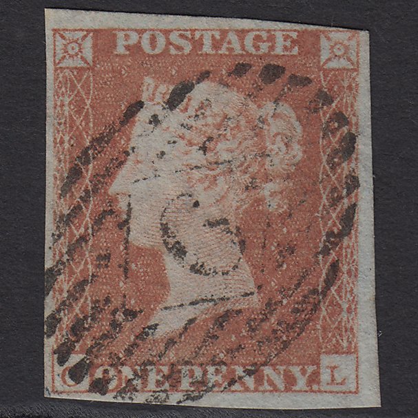 GB QV 1841 1d (Plate 101) SG8-B1(1) OL FU nr 4 Margins London IS Cancel