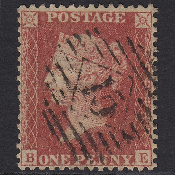 GB QV 1857 1d Rose-red (Plate 48) SG40-C10(1) BE GU London IS 15 Well Centred