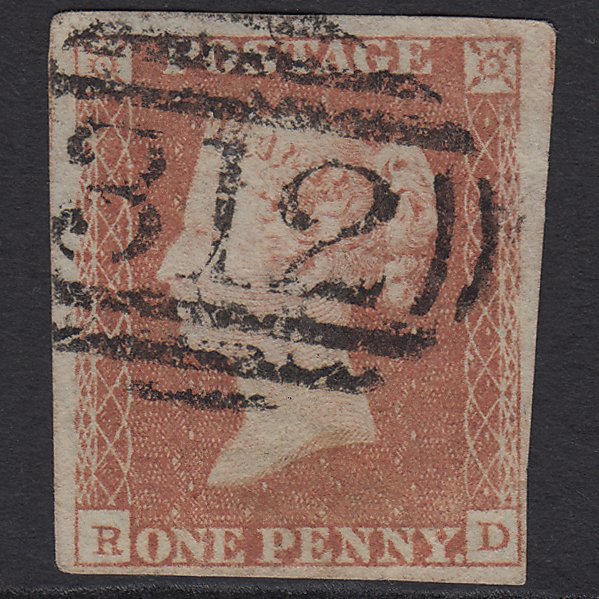 GB QV 1841 1d Red-brown (Plate 94) SG8-B1(1) RD GU 4 Margins Gloucester 312