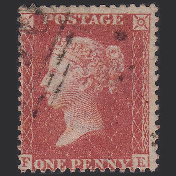 GB QV 1857 1d Rose-red (Plate 47) SG40-C10(1) FE GU Light Cancel