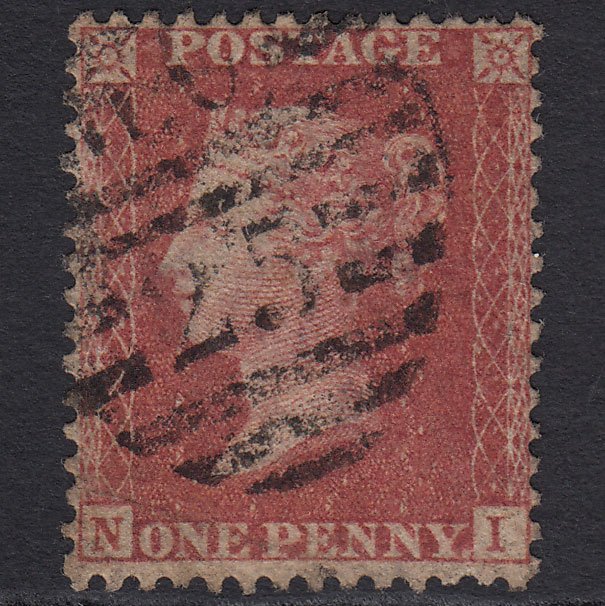 GB QV 1857 1d Rose-red (Plate 48) SG40-C10(1) NI GU London D&S WC25