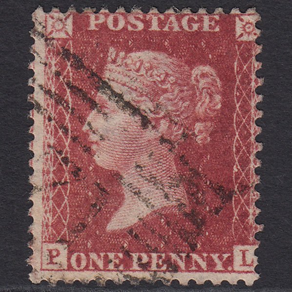 GB QV 1857 1d Rose-red (Plate 59) SG40-C10(1) PL FU Scotland