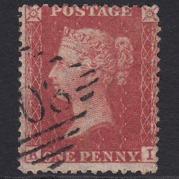 GB QV 1857 1d Rose-red (Plate 36) SG40-C10(1) KI FU Ireland