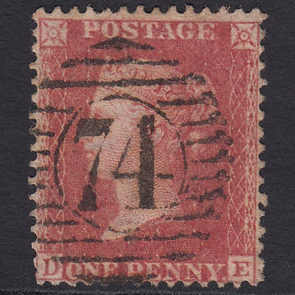 GB QV 1857 1d Rose-red (Plate 60) SG40-C10(1) DE GU London D&S 74