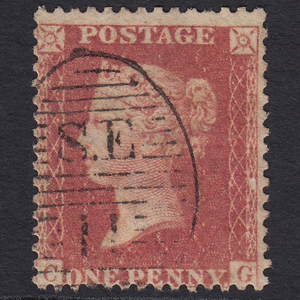 GB QV 1857 1d Rose-red (Plate 43) SG40-C10(1) CG GU London D&S SE11