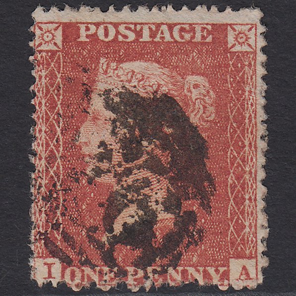 GB QV 1855 1d Red-brown (Plate 11) SG21-C4(1) IA GU