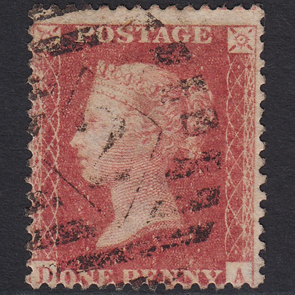 GB QV 1857 1d Rose-red (Plate 60) SG40-C10(1) DA FU London IS 2