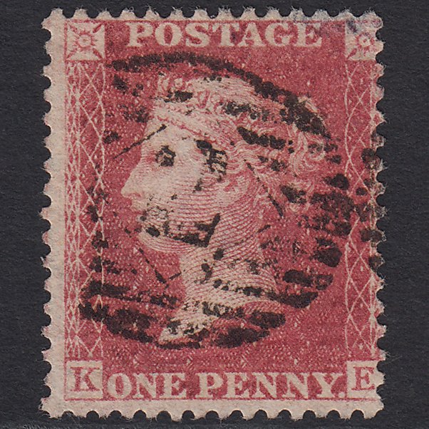 GB QV 1863 1d Rose-red (Plate 50) SG42-C12(1) KE FU London IS 2