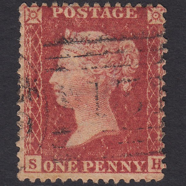 GB QV 1857 1d Rose-red (Plate 36) SG40-C10(1) SH GU Edinburgh 131