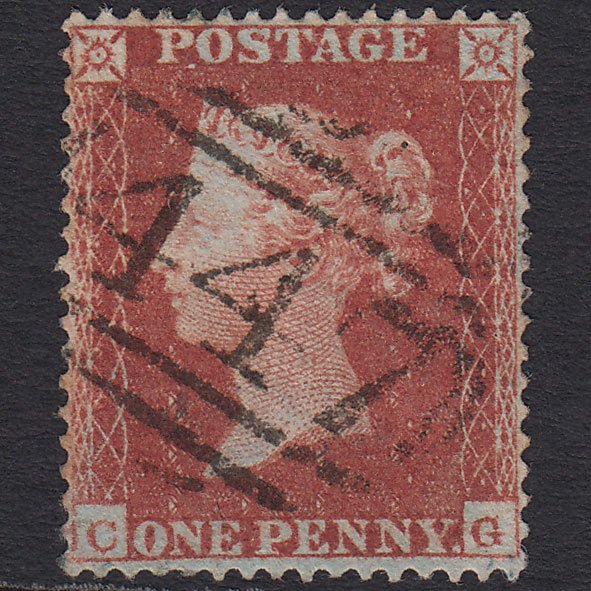 GB QV 1854 1d (Plate 202) SG17-C1(1) CG GU Leeds 447 Very Well Centred