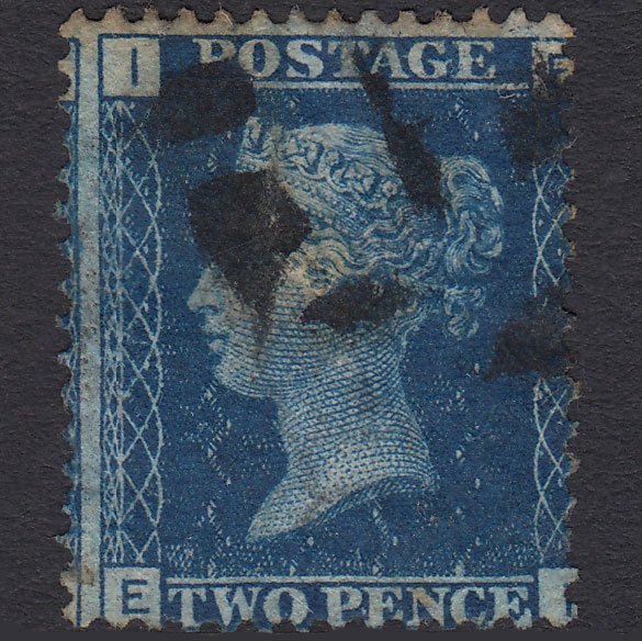 GB QV 1869 2d Blue (Plate 15) SG46-G3 EI GU Misperf