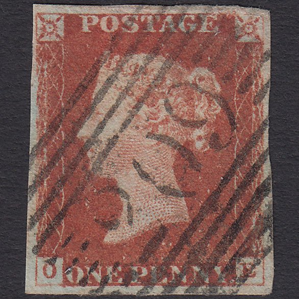 GB QV 1841 1d Red-brown (Plate 71) SG8-B1(1) OE GU Kirkcudbright 209
