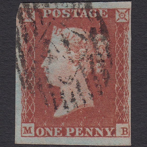 GB QV 1841 1d Red-brown (Plate 95) SG8-B1(1) MB FU 4 Margins London IS 2