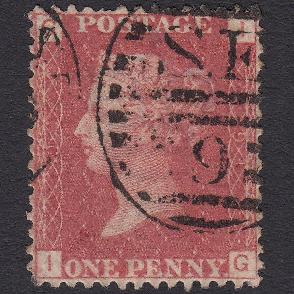 GB QV 1864 1d Rose-red (Plate 91) SG43-G1(1) IG FU London D&S SE9