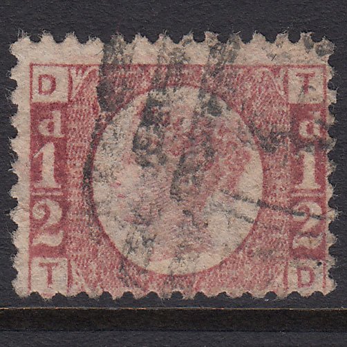 GB QV 1870 1/2d Rose-red (Plate 14) SG48-G4 TD GU