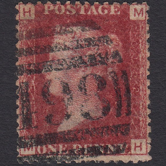 GB QV 1864 1d Lake-red (Plate 152) SG44-G1(2) MH GU Manchester 498