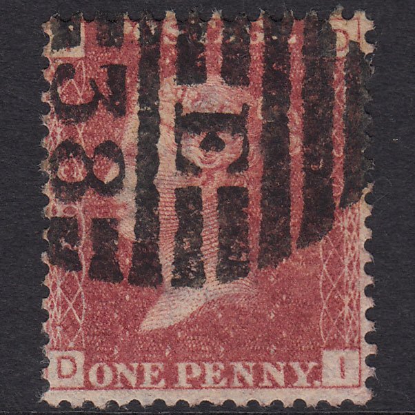 GB QV 1864 1d Lake-red (Plate 202) SG44-G1(2) DI GU London D&S E38