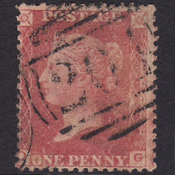GB QV 1861 1d Rose-red Plate R16 SGC13(3) OG GU Cirencester 204