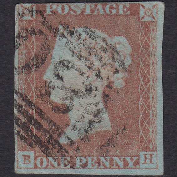 GB QV 1841 1d Pale Red-brown (Plate 77) SG9-B1(3) BH GU 3m Chester 180