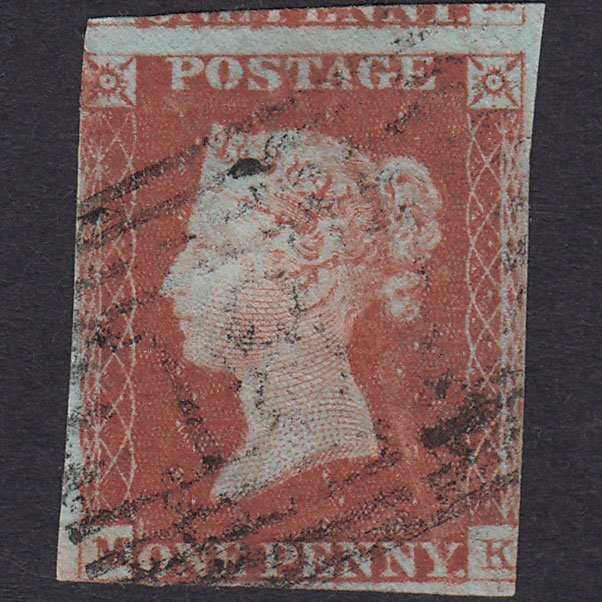 GB QV 1841 1d Red-brown (Plate 61) SG8-B1(1) MK GU Scotland