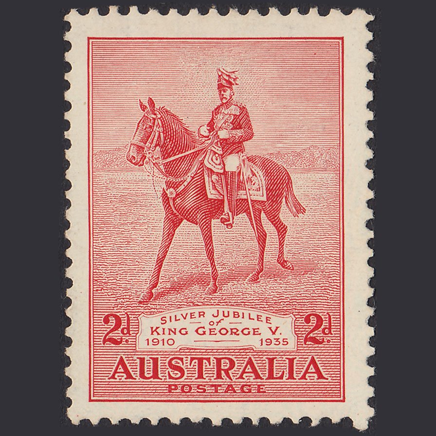 AUSTRALIA 1935 2d Scarlet King George V on Anzac SG156 FINE M MINT