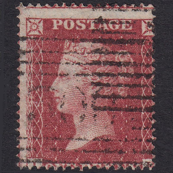 GB QV 1857 1d Rose-Red Plate 48 SG36-C11 LH FU Scotland Misperf