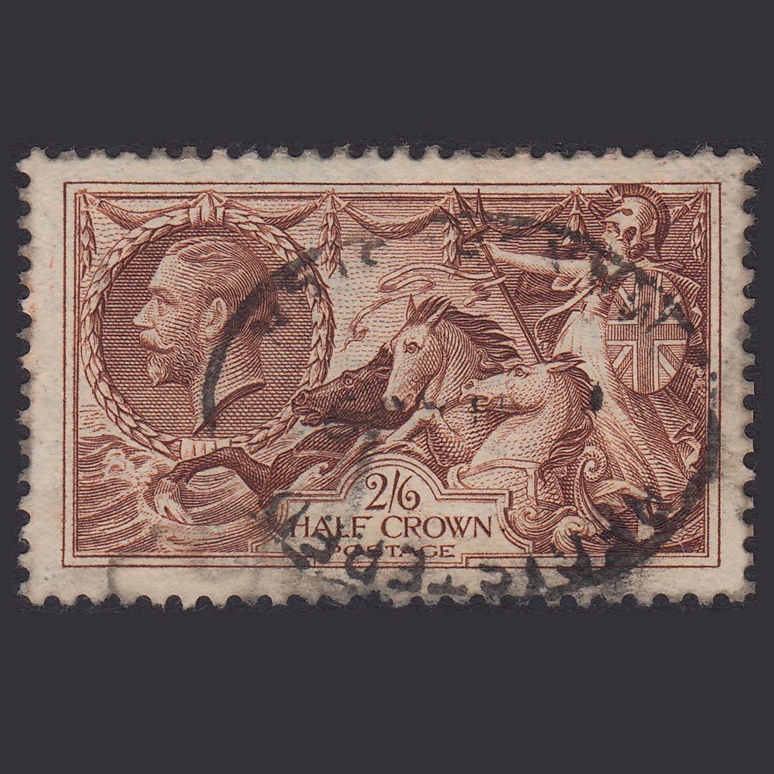 GB KG5 1934 2/6 Chocolate-Brown Seahorses SG450-N73(1) GU Registered