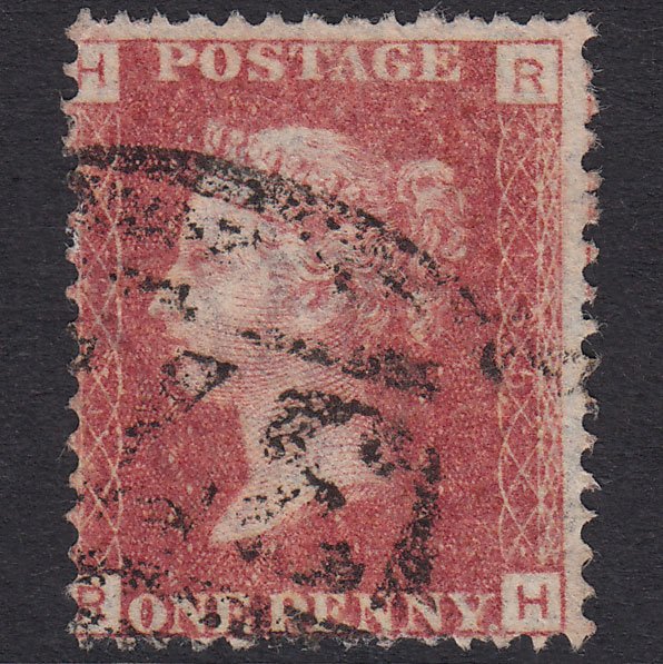 GB QV 1864 1d Rose-Red Plate 135 SG43-G1(1) RH FU