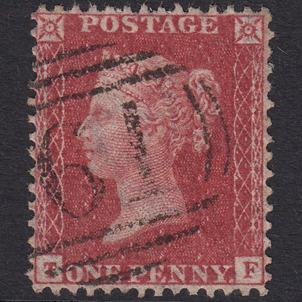 GB QV 1857 1d Plate 36 SG40-C10(1) TF VFU Bedford 61 Very Well Centred