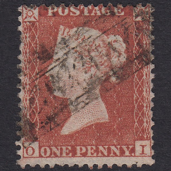 GB QV 1855 1d Red-Brown Plate R3 SG22-C2(1) GU Scots Local Cancel