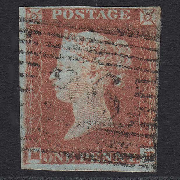 GB QV 1841 1d Red-brown (Plate 81) SG8 'MF' FU Banff, Scotland (36) 4M