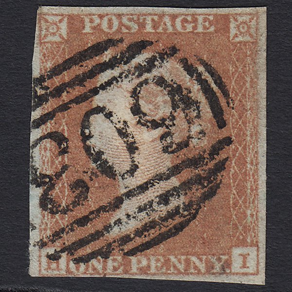 GB QV 1841 1d Red-brown (Plate 123) SG8-B2(1) HI FU Oxford 603 4M Imperf