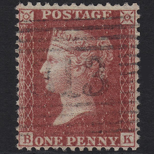 GB QV 1857 1d Rose-red (Plate 47) SG40-C10(1) BK FU Strathaven 313