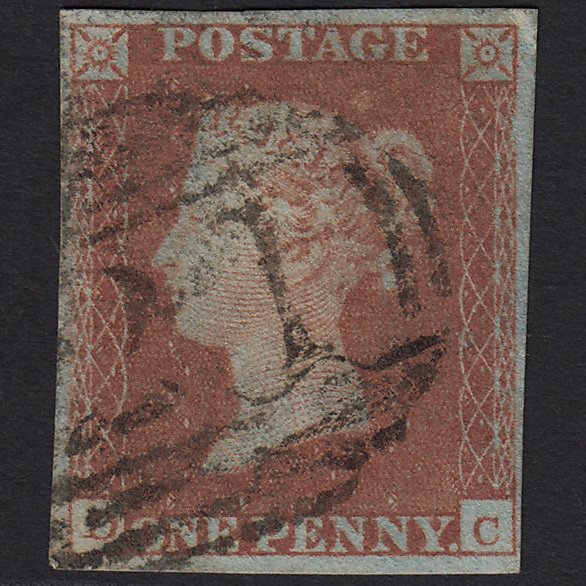 GB QV 1841 1d Red-brown (Plate 101) SG8-B1(1) DC GU Andover 21 4 Margins